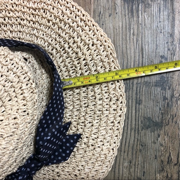 Eve Shulman • Little Girl’s Polka Dot Banded Paper Straw Hat 2T-5T - Picture 9 of 14